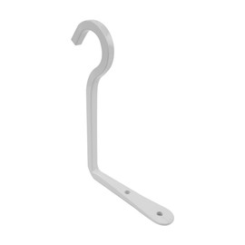 Sarini Wandhaken, hängende Pflanzenhalterung, dekorativer gerader Pflanzenhänger für Vogelhäuschen/Pflanzgefäße/Laternen/Windspiele/für drinnen und draußen, weiß, 15 cm, 2er-Pack