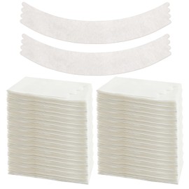 Neer 100 Pcs Tummy Liners for Sweat White Thin Cotton Fabric Belly Sweat Liners Plus Size Belly Pads for Skin