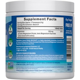 Natural Vitality Original Calm - Mezcla de bebida de magnesio, 8 onzas