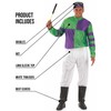 Fun Shack Adult Green & Purple Jockey Costume - SMALL