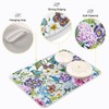 Floral Birds Dish Drying Mat for Kitchen Spring Globe Daisy