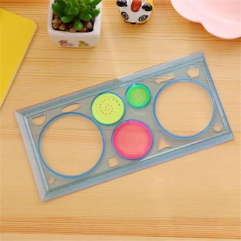 EYAKEG 1 Pcs Transparent Blue Plastic Washable Drawing Painting Graphics