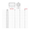 M4x7x15 Long Hex Coupling Nut 304 Stainless Steel Round Rod