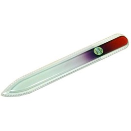 Bragec Glass Nail File 5.5 inches (140 mm), Single Sided Type (Purple Gradient #03)