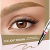 Microblading Eyebrow Pen - Dual-Ended 2-in-1 Eyebrow Pen with Brush,
