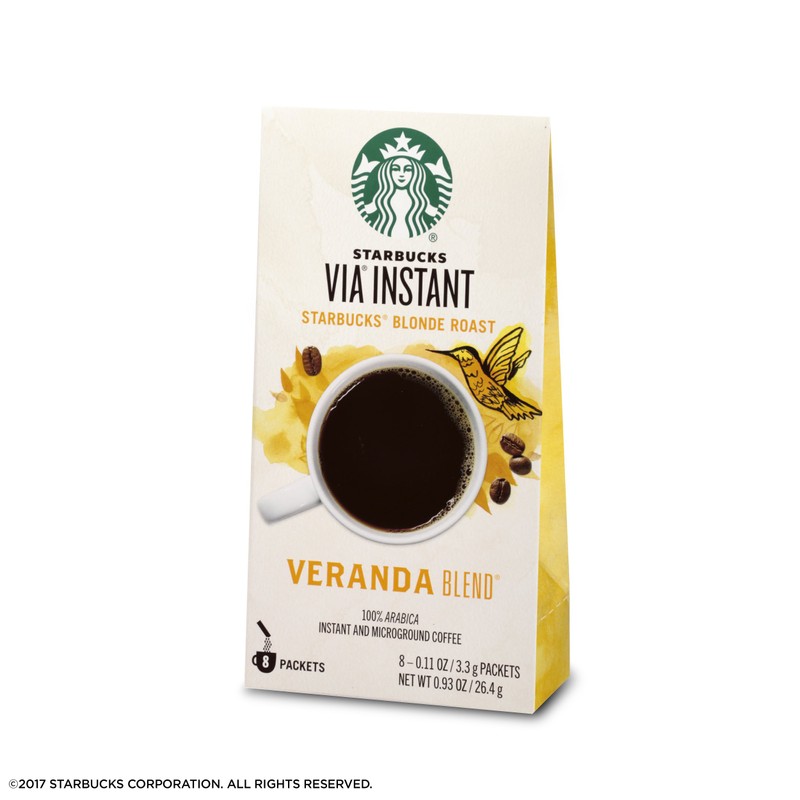 Starbucks VIA Instant Coffee Blonde Roast Packets — Veranda Blend