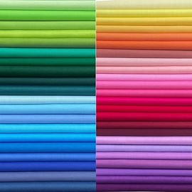 50 PCS 8" x 8" Solid Quilters Cotton Fabric Bundles for Quilting Sewing DIY & Quilt Beginners, Quilting Supplies Fabric Squares