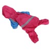 Pet Raincoat Waterproof Dog Coat Jacket with Reflective Strip Breathable
