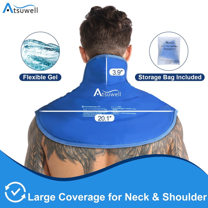 Atsuwell Ice Pack for Neck and Shoulder Cold Compression, Shoulder