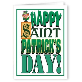 St Patrick's Day Assorted Card Pack - 15 St Patrick's Day Cards & Envelopes - Boxed Set