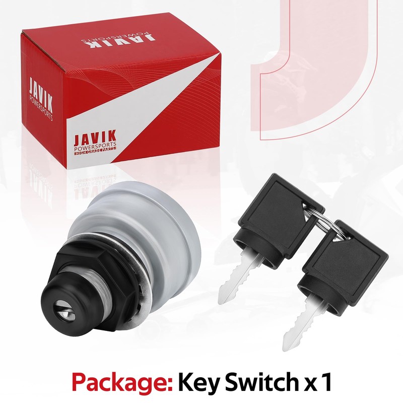 JAVIK Ignition Key Switch Compatible with Polaris Snowmobile 1991-1999 400