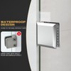 Shower Door Clamp, 2PCS 1.75" W*0.7" H Stainless Steel Clamp