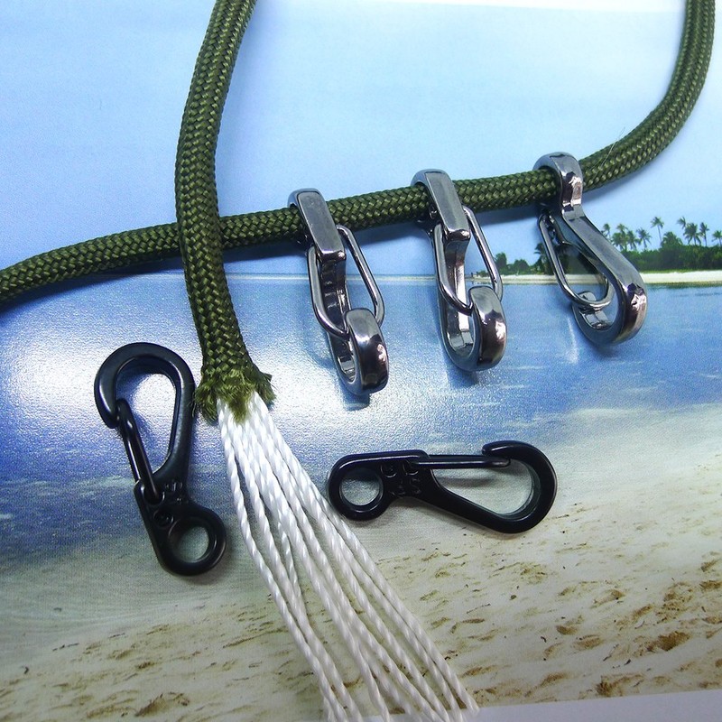 Bytiyar 12 pcs Mini SF Carabiner Clips with Metal Spring