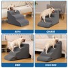 aodisman Aodisman 4-Step Dog Stairs and Ramp for Beds or