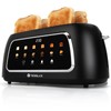 Tesslux 4 Slice Toaster with Touch Screen Control, 1.5" Wide
