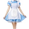LLOUSSAK White Cosplay Waist Apron Puffy Tight Costume, Mini Apron