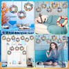 Hollowfly 48 Sets Summer Ocean Wreath Craft Kits Sea Animal