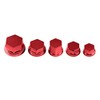 Qiilu 30Pcs Plastic & Electroplating Motorcycle Motorbike Screw Nut Bolt