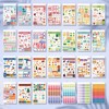 28 Sheets Annual Planner Stickers Cartoon Daily Calendar Stickers Months