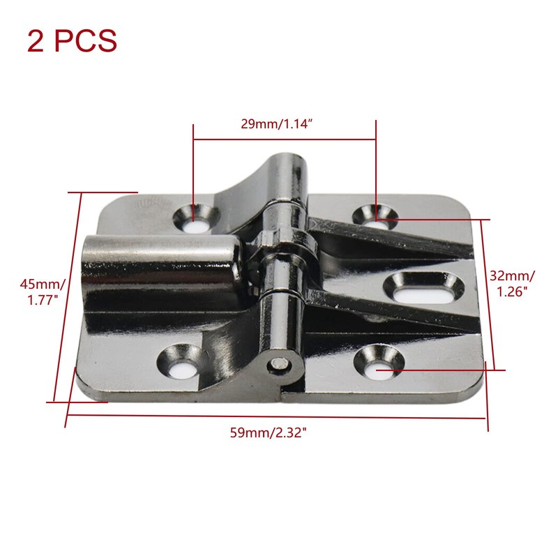 KUMGROT 2 Pcs Adjustable Position Control Hinge Zinc Alloy Torque