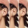 INFINIONLY Men's Women's Stainless Steel Earrings Studs Snowflake Statement Earrings