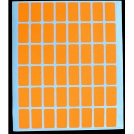 Saga Display 960 All Purpose Easy Peel OFF Self Adhesive Orange Price Label Tags 1/2” x 7/8”
