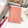DSTELIN Pink Sketch Coil Notebooks, 2-Pack, 120 Pages (60 Sheets),