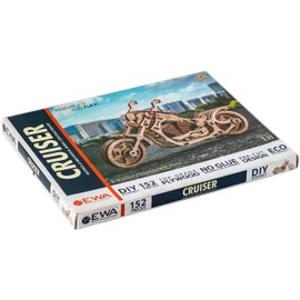 Eco Wood Art 3D Puzzle Motorcycle Cruiser