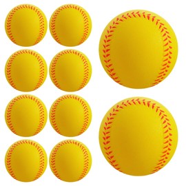 I'm so happy Baseball Urethane Practice Soft Rubber Indoor Training Catchball Soft (10 Yellow)