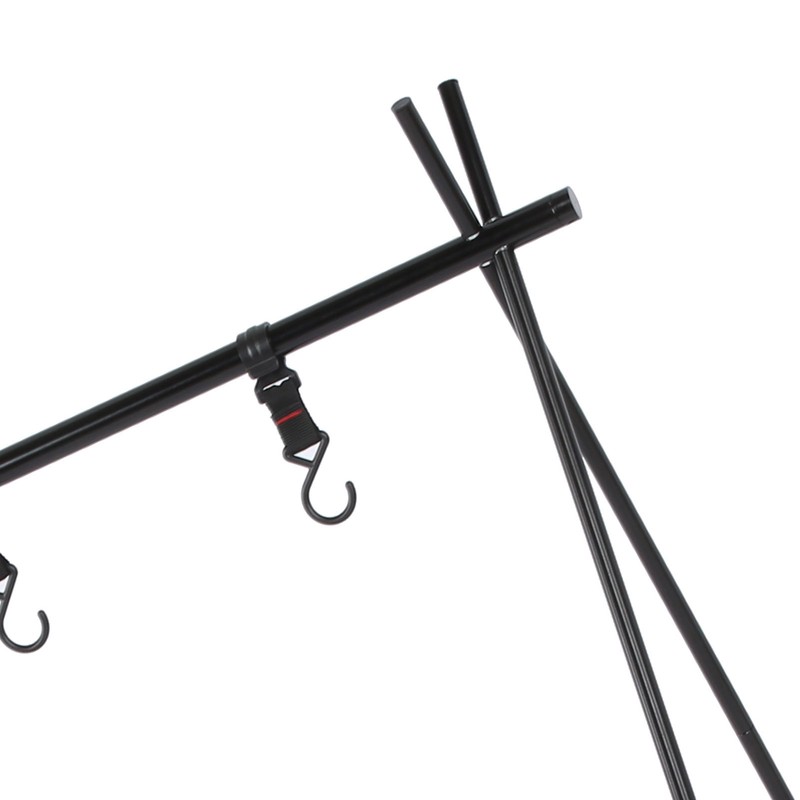 Short Outdoor Triangle Storage Tripod Travel Camping Drying Rack Cookware