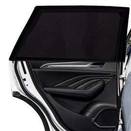 OUQIWEN Car Sun Shade Baby Set of 2, UV Protection for Sun Protection Car Children Rear Window, Highly Elastic Breathable Material, Universal Fit SUV/Sedan/Minivan