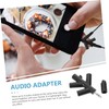 jojofuny 2pcs Headphone Splitter Phone Connector for Sharing Lightweight and