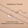 Lantine Women's Letter Necklace A-Z Titanium Steel, 41 cm +