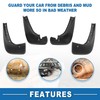 A ABSOPRO Mud Flap Splash Guard with Mount Accessories Front