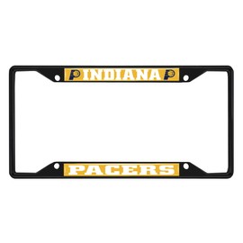 FANMATS 31332 Indiana Pacers Metal License Plate Frame Black Finish