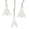 Kurt Adler Set of 10 Battery-Operated Warm White Eiffel Tower