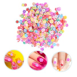 Vaguelly 5000pcs Fruit Nail Slice Decals Flower Stickers Nail Art Accessories for DIY for Lovers