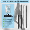 Adjustable 5ft Yoga Stick, Steel Stretching Stick for Mobility, Flexibility