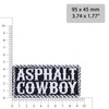 Biker Patch Asphalt Cowboy Iron-On Patch Gift for Motorcyclists Application