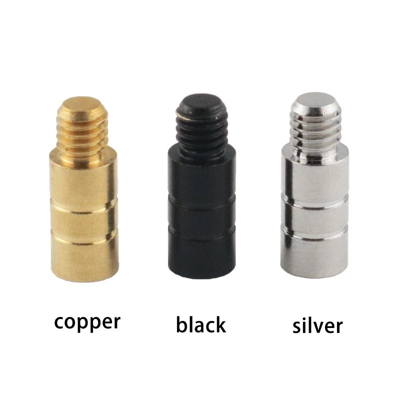 DGHAOP 9pcs 2g Dart Weights Fine Copper 6x11mm Black/Silver/Brass 2ba