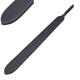 AAProTools Scalpel Handle Knife No. 3 with Colored Handles - Perfect for Student, Educational-Use, Experimentation and More (Black)