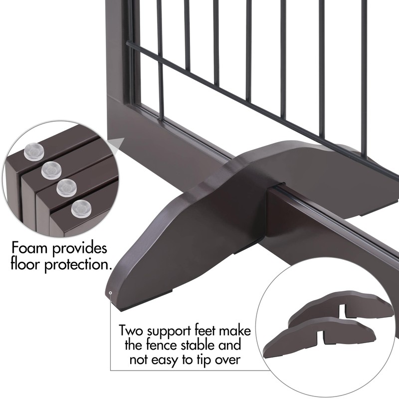 Yaheetech 32-inch Tall Dog Gate Extra Wide Pet Gate for