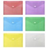 Plastic Popper Wallet Folders, 24 Pack, A5 Document Files Foolscap