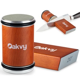 Rolling Knife Sharpener - Diamond & Ceramic Knife Sharpener Discs, Multi-Angle Magnet Knife Sharpening Kit, Long-Lasting Knife Sharpeners