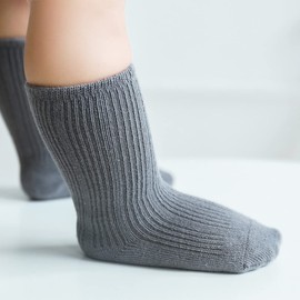 Calcetines de algodón sólido para bebés y niñas, Color sólido B, 1-3 Años
