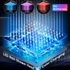 Shower Head with LED, High Pressure 10'' Rain Shower Head