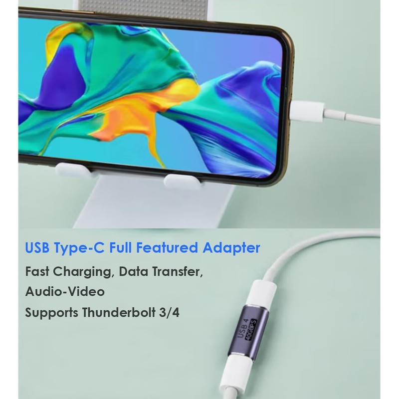 USB C Female to Female Adapter, USB C Coupler, USB