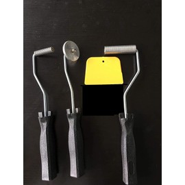 3pcs Roller Fiberglass Laminating Roller Bubble Roller for Resin Laminating Roller Project kit for Composite