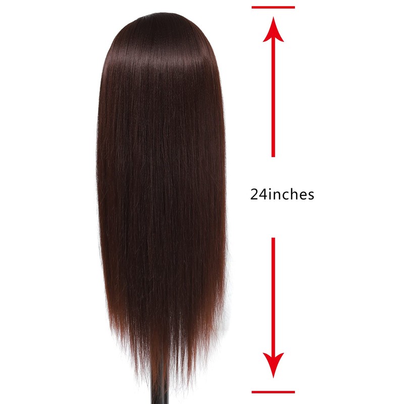 Louis Sea May 26-28' Mannequin Head Synthetic Fiber Hair Styling