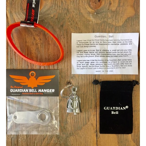 GUARDIAN BELL WEDDING RINGS COMPLETE MOTORCYCLE KIT W/ HANGER &